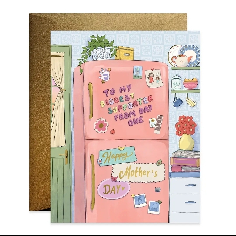 Pink Refrigerator Mother's Day Card